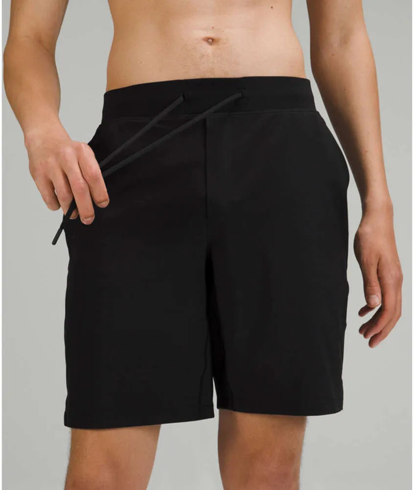 Short de sport de Yoga pour hommes, à séchage rapide, avec poche arrière pour téléphone portable, pantalon décontracté de course, de gymnastique, de survêtement, L465