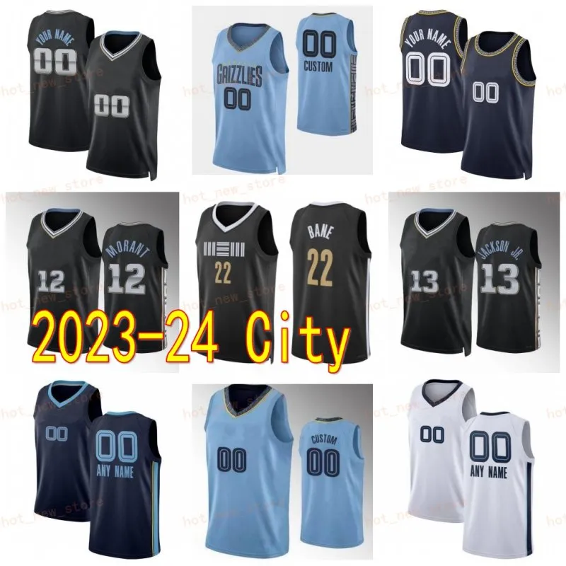 Men Women City Basketball Luke Kennard Jersey 10 Ja Morant 12 Desmond Bane 22 Jaren Jackson Jr 13 Brandon Clarke 15 Santi Aldama Shirt 7 zarabia klasyka