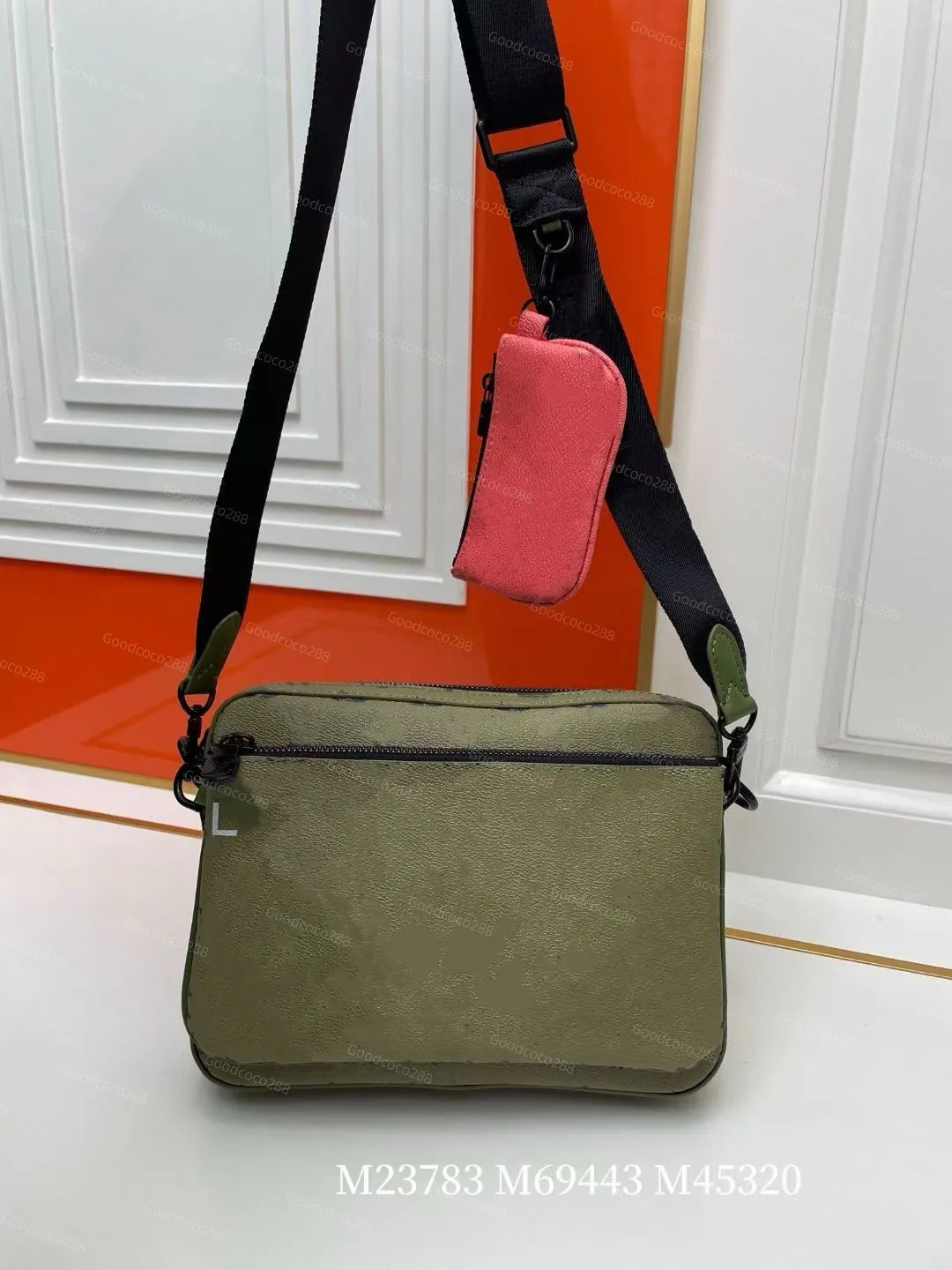 Luxus-Designer-Tasche für Herren, Messenger-Taschen, Geldbörse, Tragetasche für Herren, Umhängetasche, Reverse-Canvas-Set, Leder-Schulter-Kameratasche mit Geldbörse, Clutch-Handtaschen, Rucksack 45320