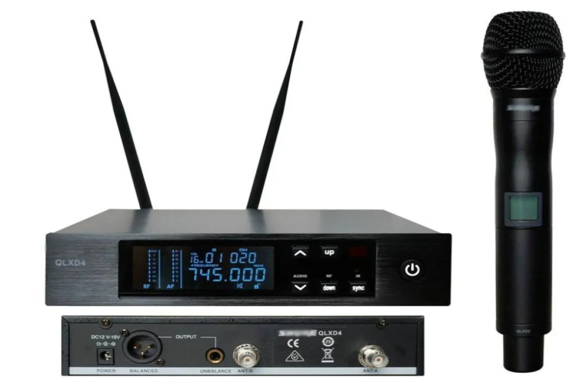 True Diversity UHF PRO WIRELESS DUAL MIKROFONSYSTEM QLXD24 QLXD2 QLXD4 Schnurloses Mikrofon für Stage5029249