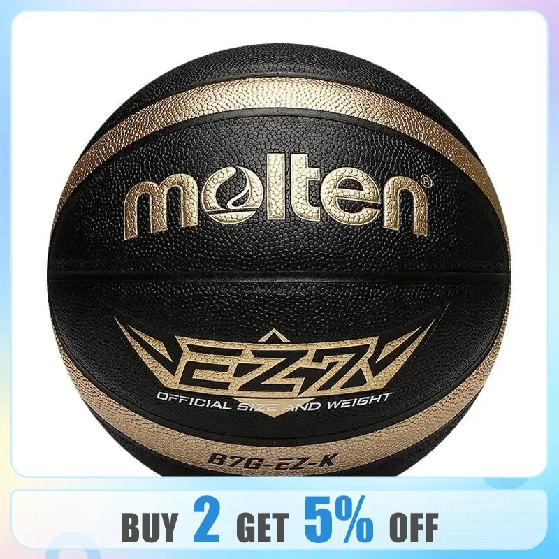 Men Molten Basketball Balls Official Size 765 PU Material High Quality Outdoor Indoor Sports Match Training Basketbol Topu 240103