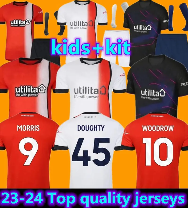 23 24 Luton Town Soccer Jerseys BRADLEY 2023 2024 Burke Hartson Billy Donaghy Bingham Curtis Lansbury Berry Mick Home Away Third Jersey Top Football Shirt kids Kit