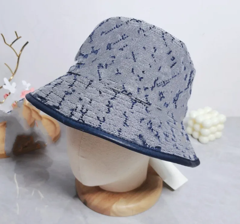 Bucket Hat Women's Japanese Style Artistic Letter Printing Bucket Hat Outdoor All-Matching Flat Top Sun Protection Sun HatS