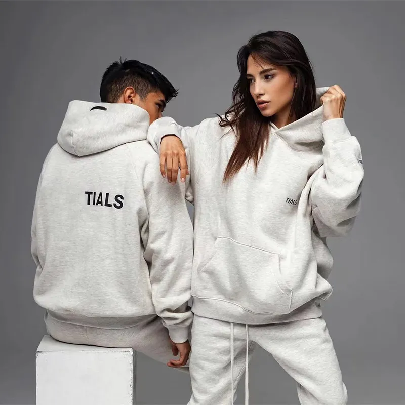 Hoodies المصمم رجال من النوع الثقيل للنساء ، خطاب طباعة الصوف هوديي كبير الحجم