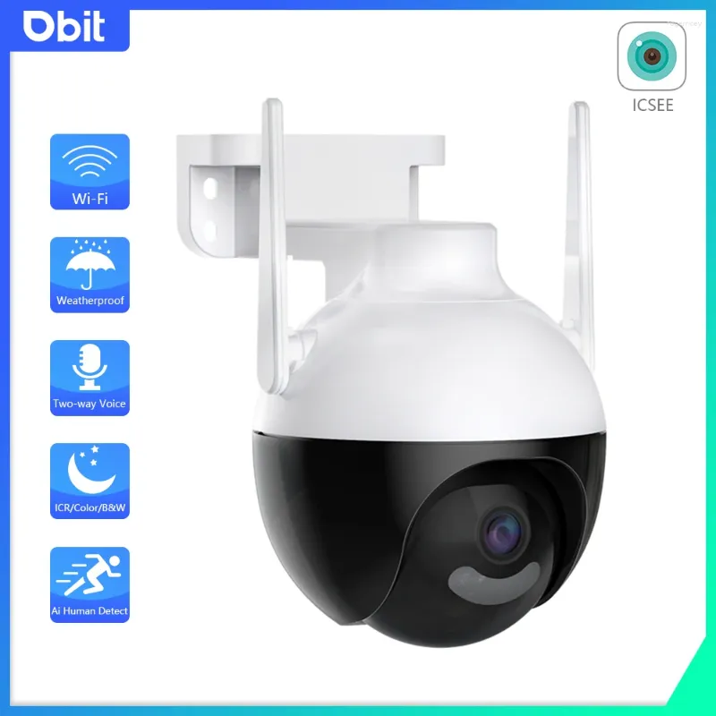 الأمان في الهواء الطلق اللاسلكي IP 360 كاميرا فيديو ICSEE 1080P Full HD WiFi PTZ Monitor Tuto Tracking Surveillance