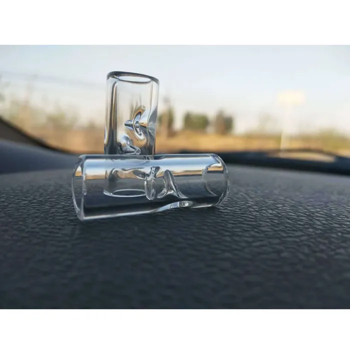 Thick Smoking Hand Pipe Glass Filter Tip 12X30mm One Hitter Pipes