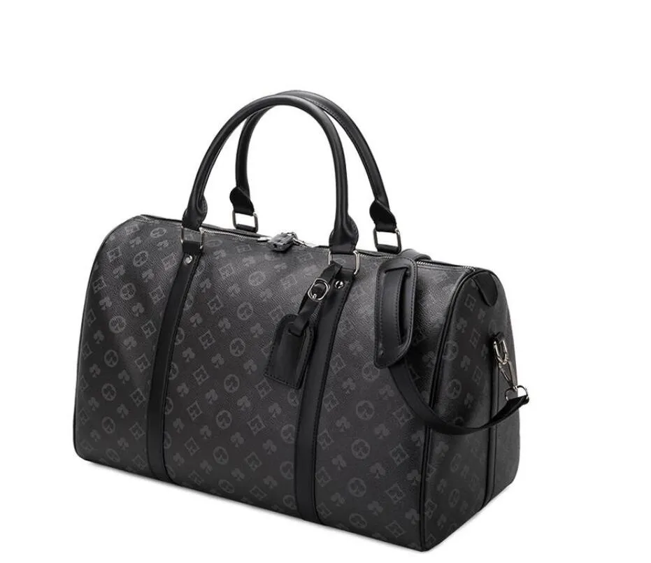 Wysokiej jakości designerka torba DUFFEL 54 cm wytłoczona torba podróżna 50 cm klasyczna drukowana powłoka męska i damska torba na zewnątrz na płótnie skórzana torba na jamę jamy