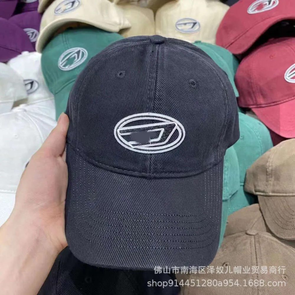 Ontwerper Disel Trendy Brand d Metal Label Baseball Hoed voor Mannen en Vrouwen Koppels Hip Hop Straat Veelzijdige Zonnescherm Hoed Showcase Gezicht Kleine Eend Tong Hoed Ins