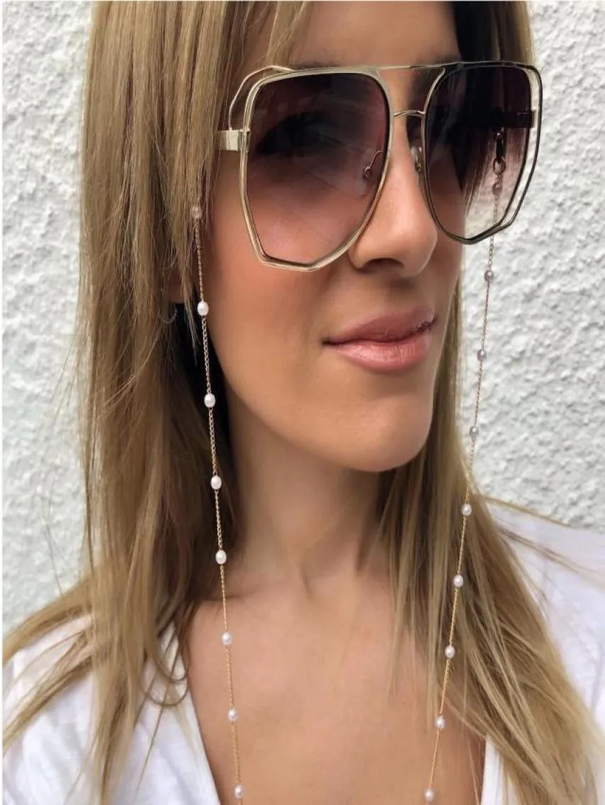 Mode Brillenkettingen Eenvoudige Parelglazen Ketting Hangende Hals Bril Touw Brilaccessoires Whole9239857