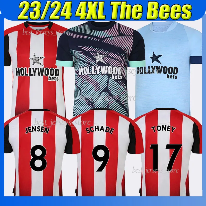 XXXL 4XL 23/24 Maillots de football BrEnTfOrDs 2023 2024 Troisième HICKEY HENRY JENSEN SCHADE TONEY MBEUMO Camisetas de Futbol Maillot de football