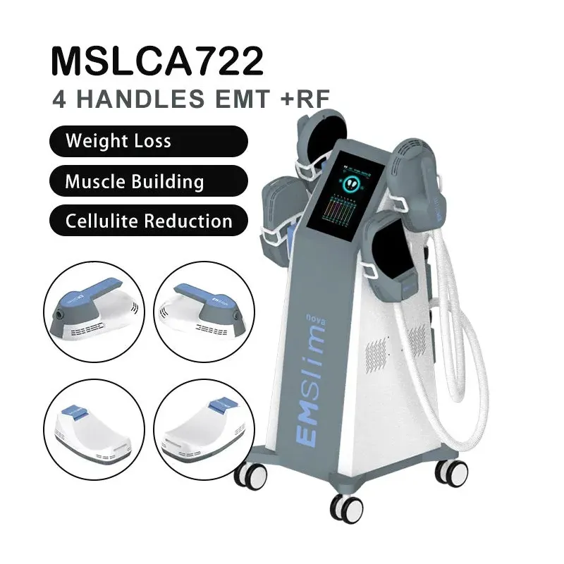 المبيعات الساخنة emslim hi emt ems muscle machulator machine تشكيل 4 مقابض