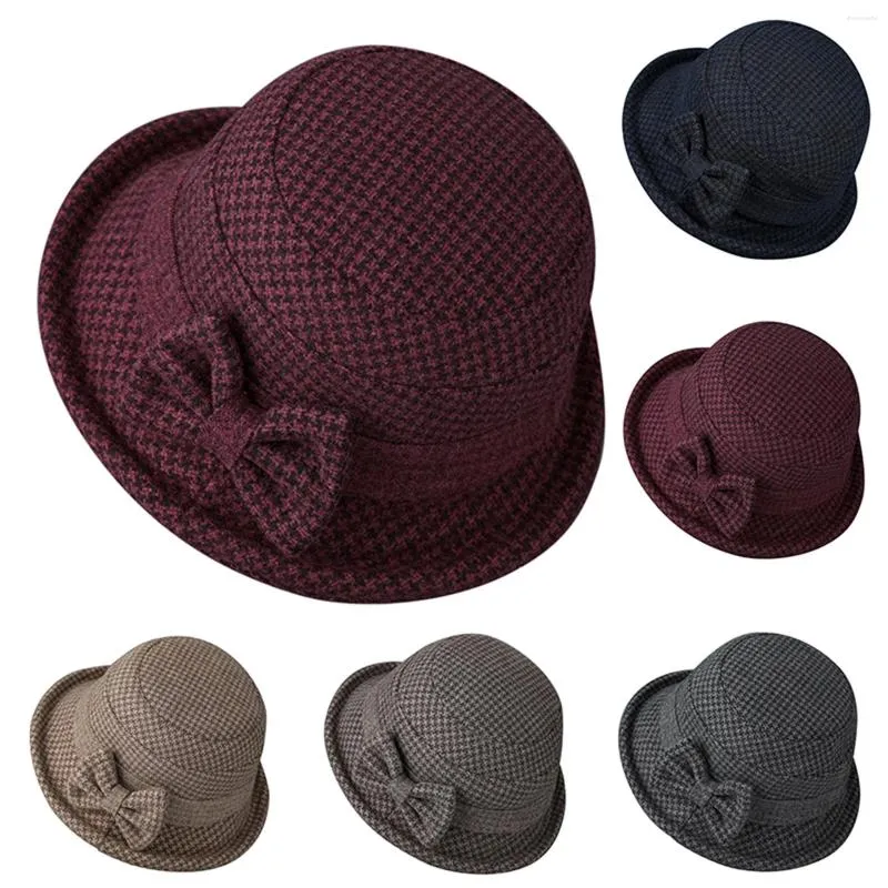 Cappelli a tesa larga da donna autunno e inverno cupola casual cappello da pescatore pentola piccola bombetta donna acqua uomo estate