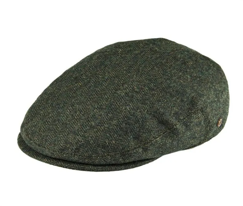 Voboom Wool Tweed Herringbone Irish Cap Men Kobiety Beret Cabbie Hat Golf Ivy Flat Hats Green Black Yellow 2003564871