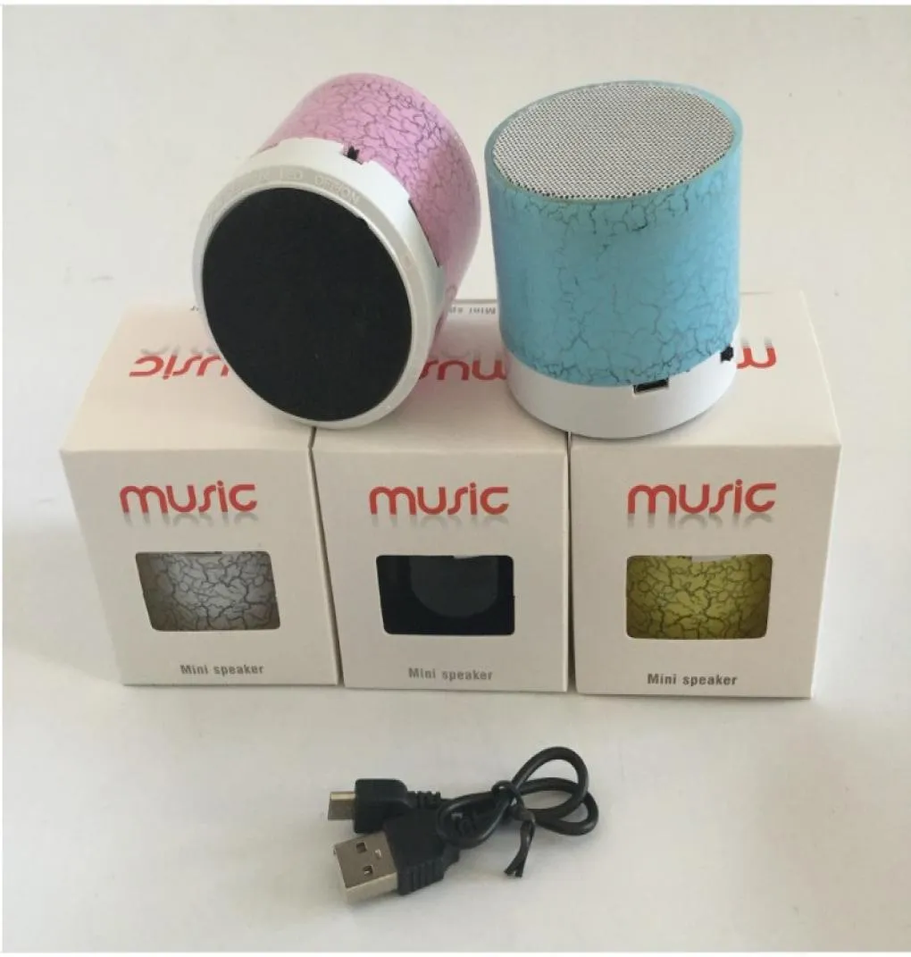 Portable LED Music Mini Stereo Bass Högtalare för surfplatta Mobiltelefon Laptop MP4 utan USB CABLE5355361