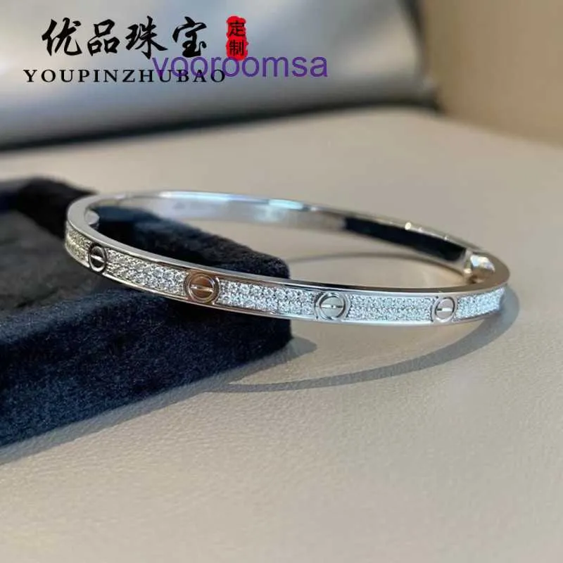 High Quality Car tiress 18k Gold Holiday Gift Bracelet Jewelry 18K Rose Platinum Wide and Narrow Edition No Diamond Four Full Sky Star With Original Box