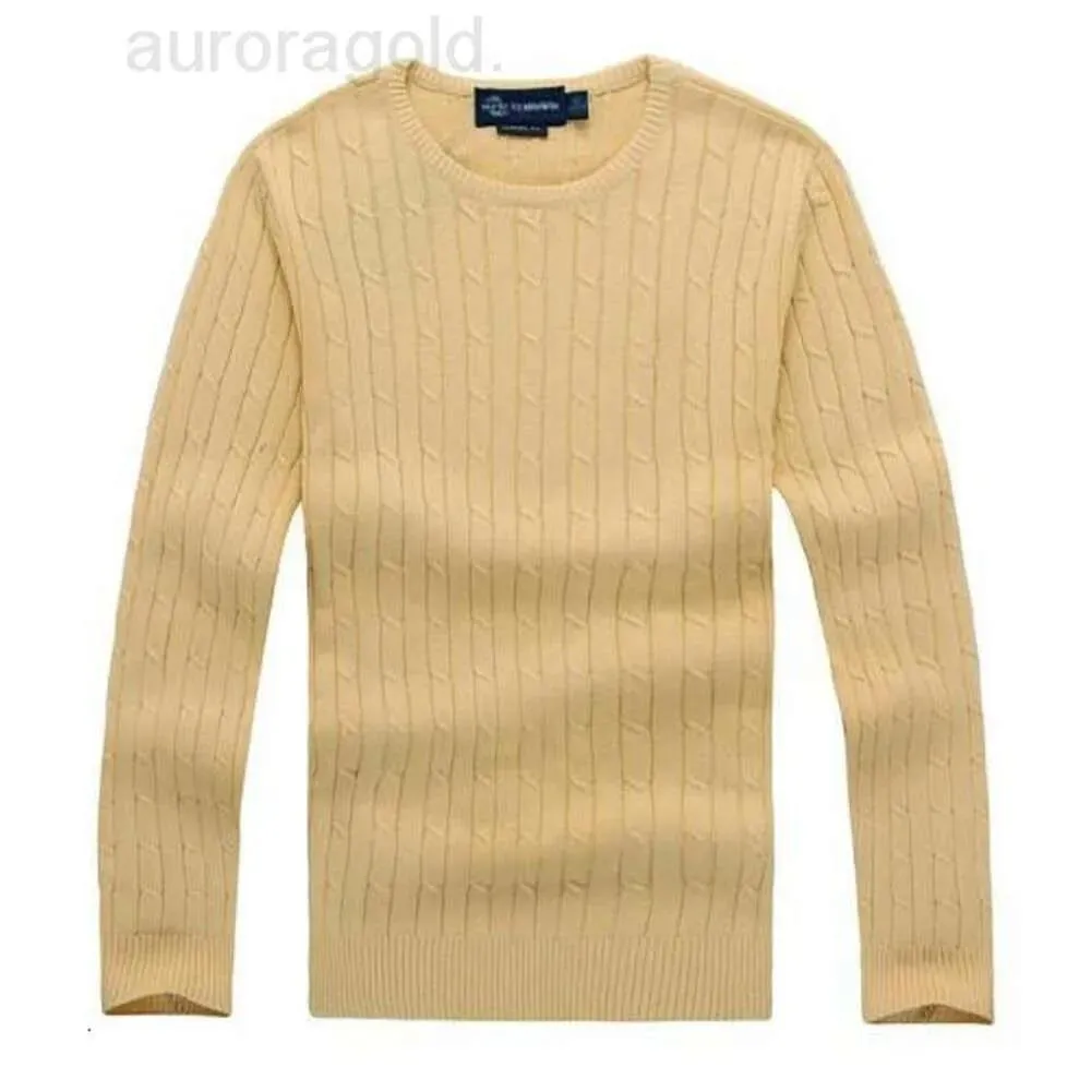 Maglioni da uomo Spedizione gratuita Nuovo di alta qualità Mile Wile Polo Brand Mens Twist maglione lavorato a maglia maglione di cotone pullover piccolo Hor