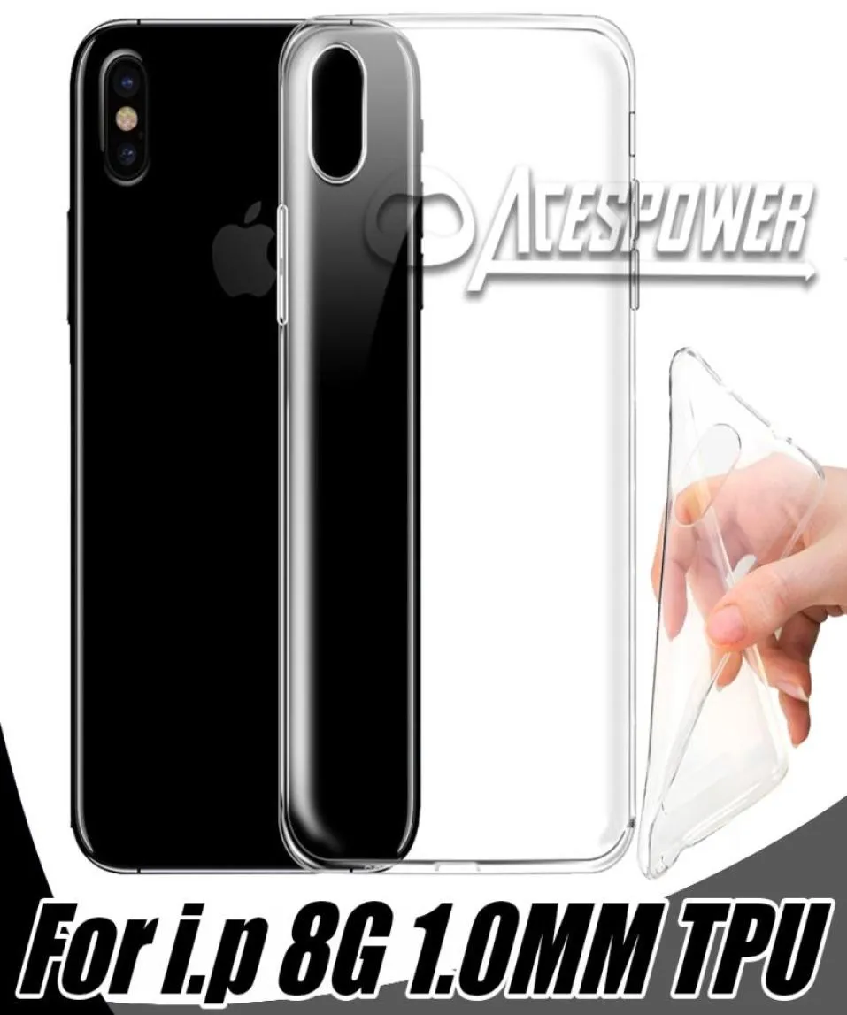 For Iphone 13 12 mini 11 Pro XR XS MAX Case Soft Clear Cover 10mm TPU Silicon Gel For Samsung Galaxy S10 Note 10 PLus9743179