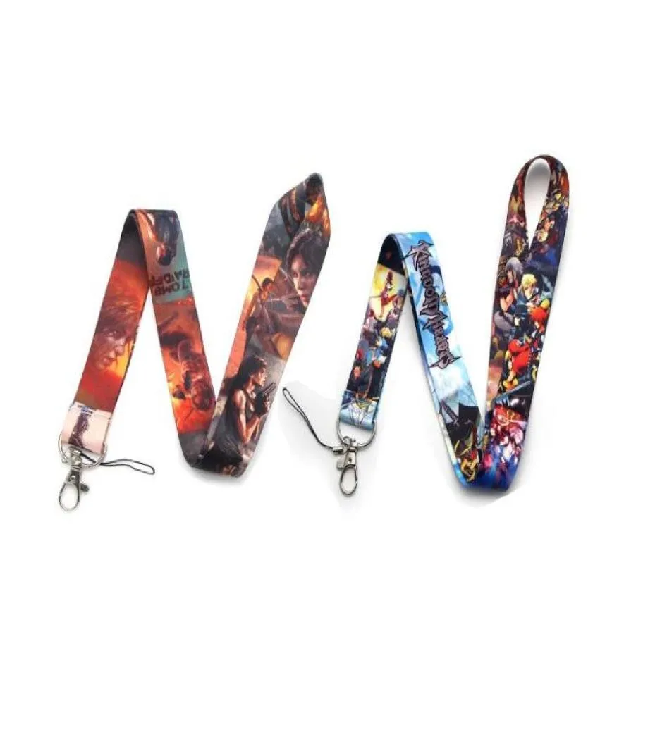 Cell Phone Straps Charms Kingdom Hearts Neck Strap Key ID Card Holder Lanyard DIY Hang Rope Lanyards6759770