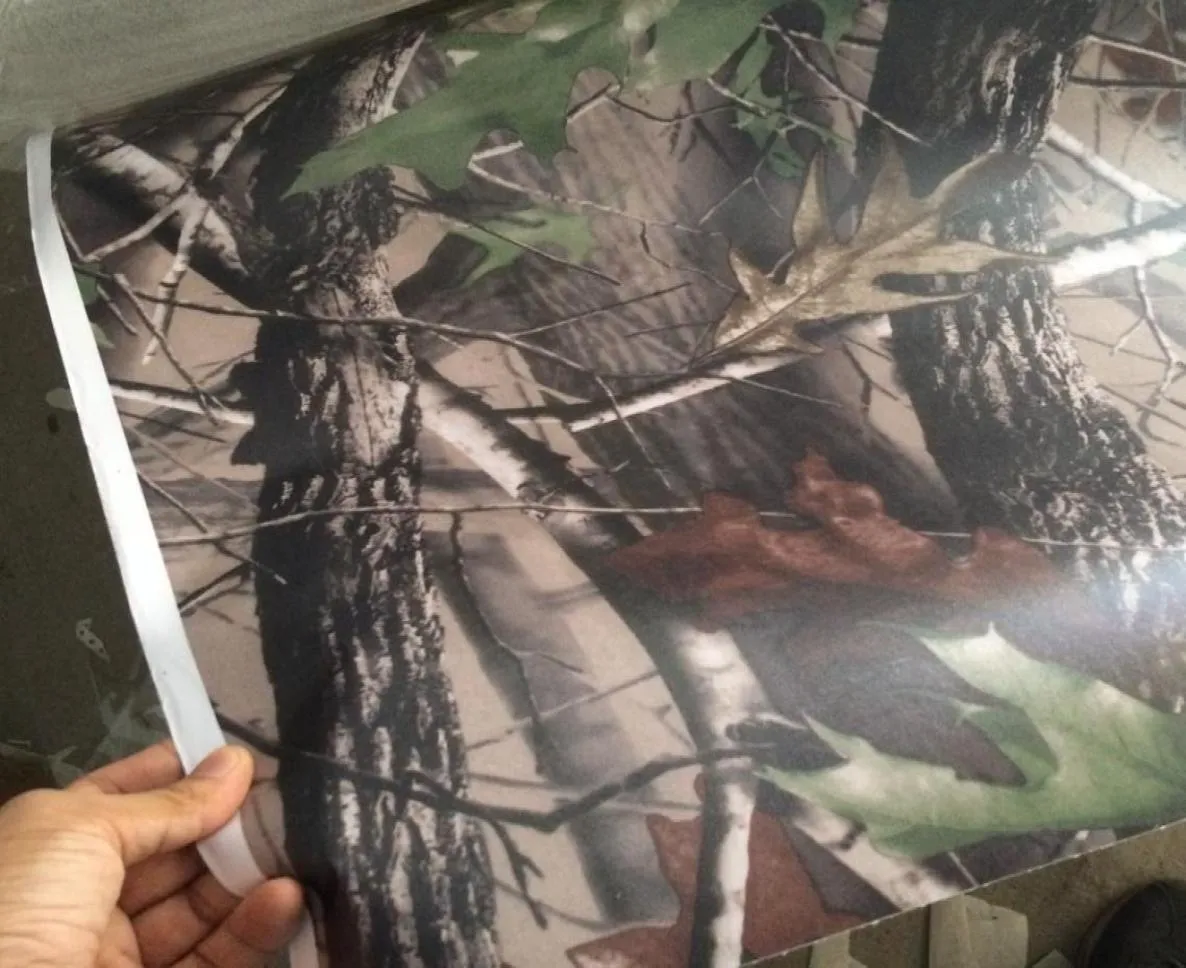 Nuevo Matte Realtree Camo wrap camuflaje de hoja de árbol real Mossy Oak Envoltura de automóvil Lámina de película para diseño de piel de vehículo que cubre lámina 5x99ft1786372