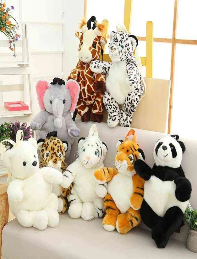 40 cm creativi animali di peluche zaini per bambini zaino leopardo tigre panda orso polare giraffa borsa da scuola zaino ldren regalo J24958965