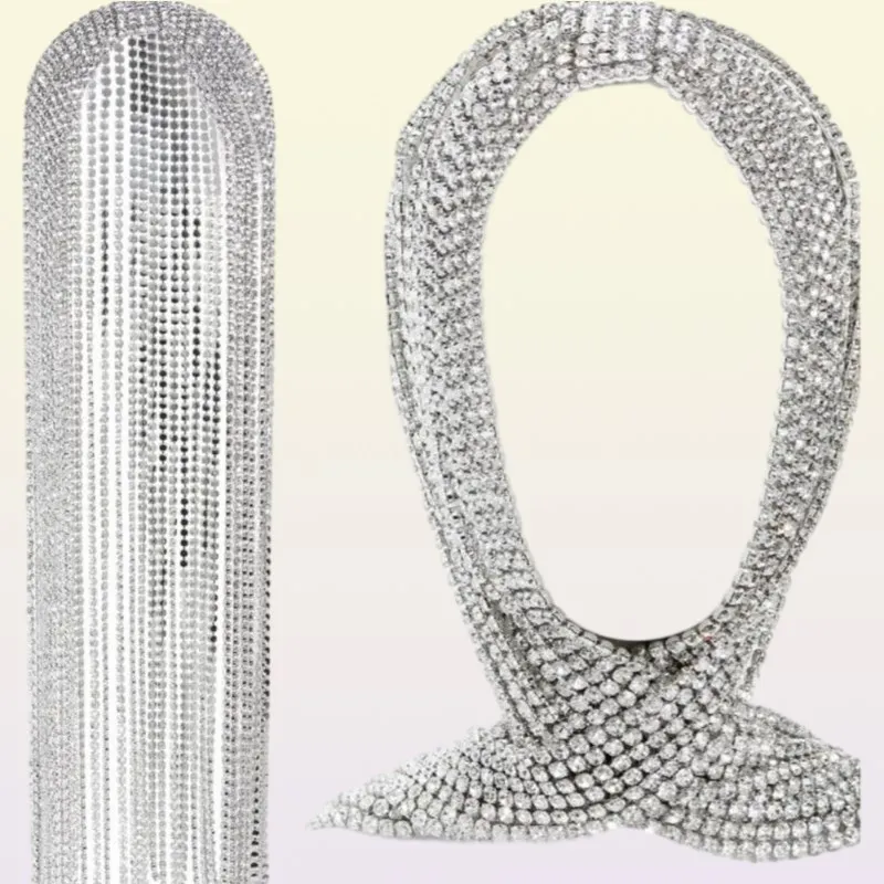 Luxe Super Lange Kwast Kristal Haarstukje Backstage Cover Hoofd Haar Sieraden voor Meisje Strass Hoofddeksel Hoofdband Accessoires9319293