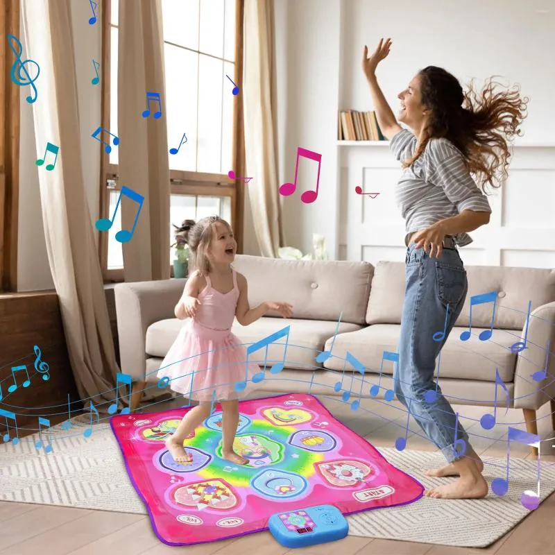 Carpets Dance Mat 3 Game Modes Pad Toy Educational Dancing Challenge Electronic Fun Portable