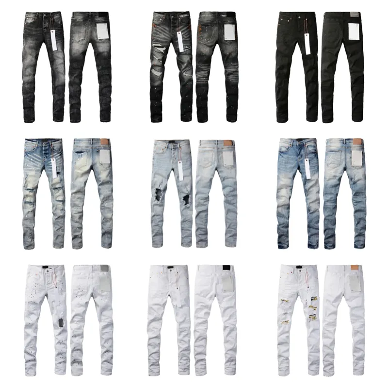 Paarse jeans Denim broek Heren jeans Designer Jean Heren zwarte broek High-end kwaliteit Recht ontwerp Retro streetwear Casual joggingbroek Ontwerpers Joggers Pant8