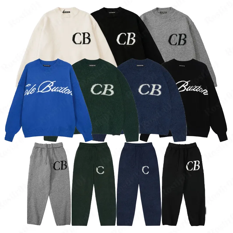 Designer Heren Truien Brief Jacquard Oversize Sweatshirts Mannen Vrouwen O-hals Cole Buxton Gebreide Oversized Trui Hip Hop Sport Broek