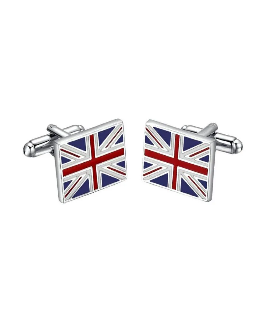 Yoursfs 6 PairsSet Stainless Steel Cuff links Men039s National Flag Luxurious Tuxedo Shirts Cufflinks6646351