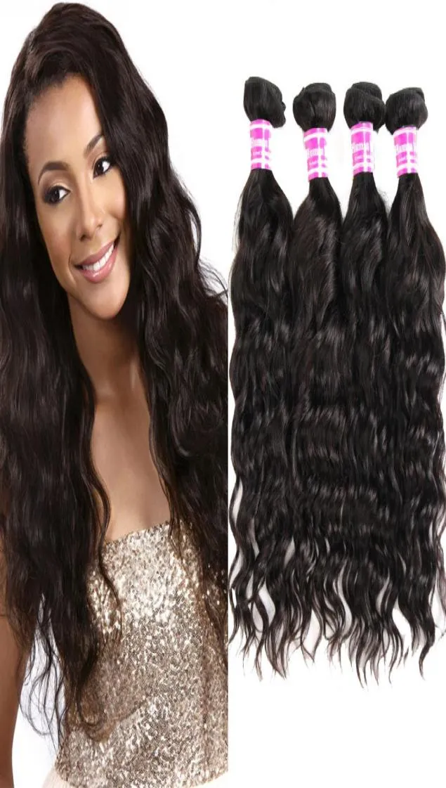 Grade 8A Vison Brésilien Péruvien Malaisien Indien Cheveux Weave Bundles Vague D'eau Gros Bouclés Vierge Cheveux Bundle Offres Non Transformés Rem6499594