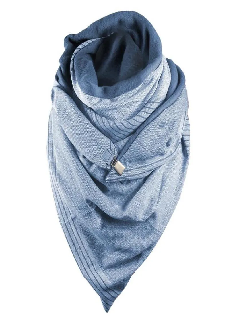 Mode écharpe femmes impression bouton doux enveloppement décontracté chaud foulards châles foulards Plain2101362