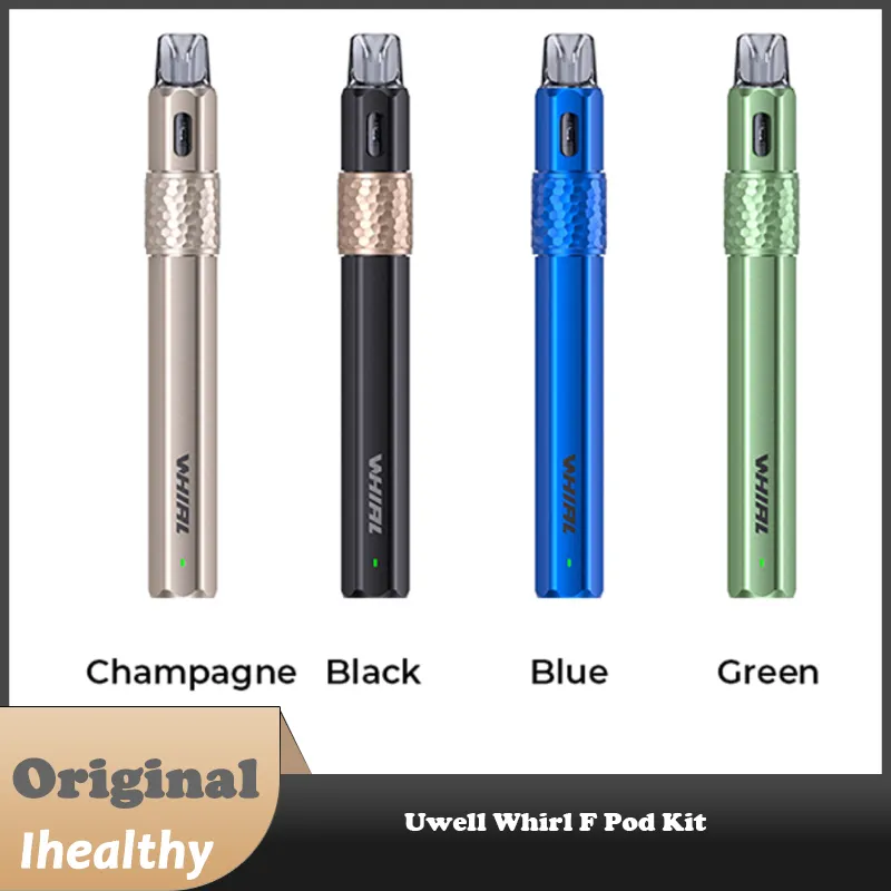 Uwell Whirl F Pod Kit 11W 450mAh Batteri 2 ml 1,2Hm Patron Hexagonal Piller Outlook