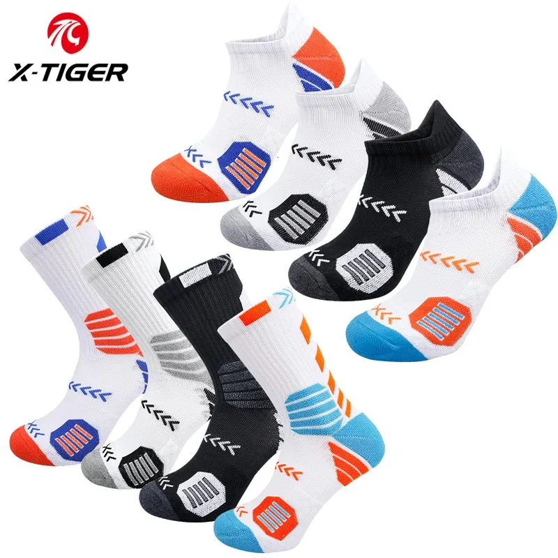 XTIGER 3 pares meias esportivas das mulheres dos homens ciclismo profissional anti pilling respirável esporte correndo acampamento futebol 240104