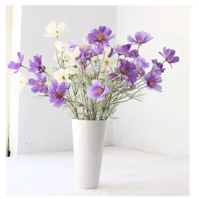 Decorative Flowers Artificial Daisy Silk Bouquet For Home Decoration Party Wedding Picnic Gifts Romantic Handmade Crafts