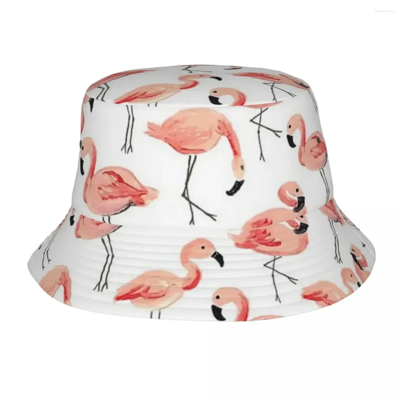 Boinas Flamingo Cactus Tropical Ruber Bucket Sombreros Panamá para niños Bob Al aire libre Reversible Pescador Verano Pesca Caps