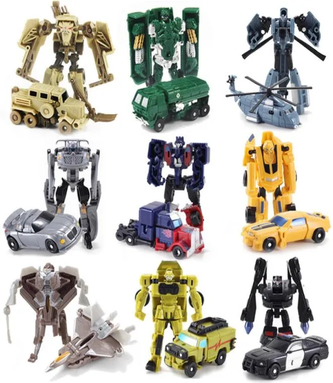 79PCSSet utmärkt transformation mini robot bil leksaker för barn actiontoy figurer utbildning deformation pojkar gåvor5886776