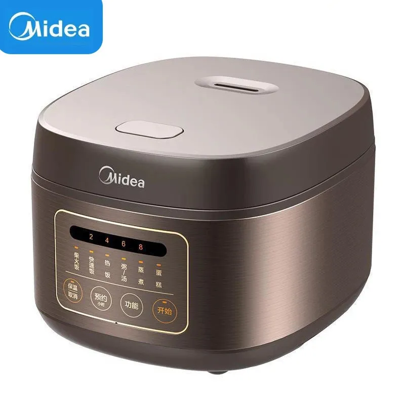 Midea 4L5L Electric Rice Cooker MultiFunctional Multible Nonctick 220V Appliance Metal Body For Home 240104