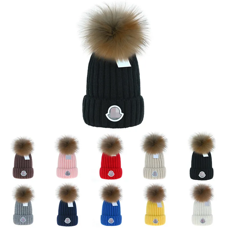 비니/스컬 모자 럭셔리 디자이너 비니 몬 클레어 겨울 새로운 패션 니트 모자 공식 웹 사이트 버전 1 크리스마스 선물