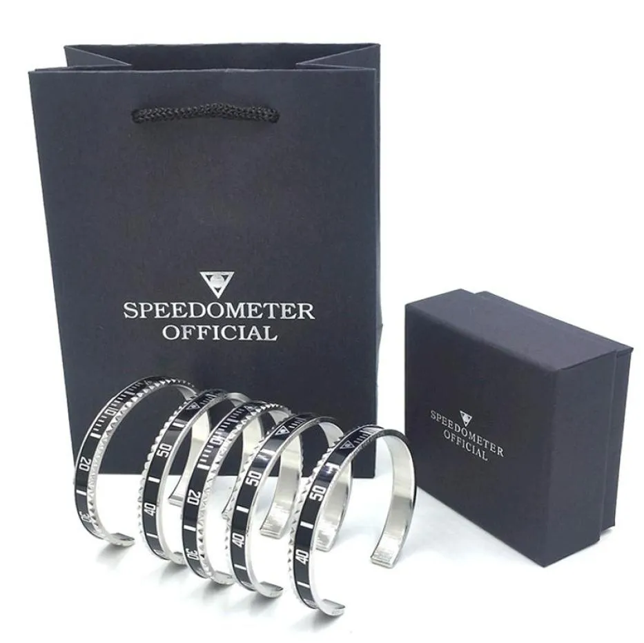 Hela armband med hög kvalitet för armband för män i rostfritt stål manschettmätare armband MODE MEN039S smycken med detaljhandel PA2958431