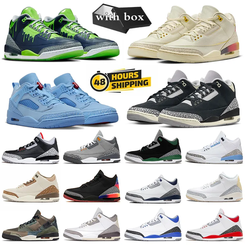 J Balvin 3 buty do koszykówki Jumpman Oreo Palomino 3s Women Mens Treners Lucky Green Fire Red Racer Blue Fear Muzlin