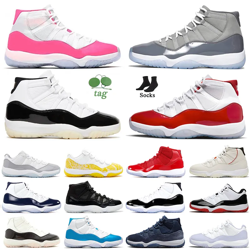 2024 nowe Jumpman 11 buty do koszykówki kobiety Mężczyźni Cool Grey Cherry 11s Wdzięczność Definiowanie chwil DMP Neapolitan Yellow Snakakinkin AAA+TOP OG Sneakers Treakers