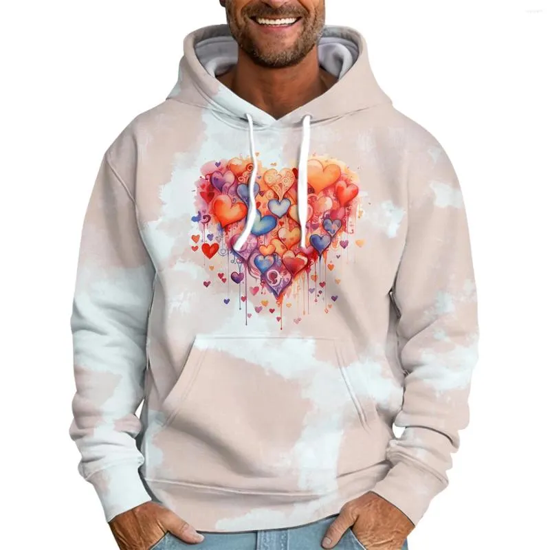 Sweatshirts Heren Hoodies Los bedrukt sweatshirt met capuchon Casual Mode Sport Sudaderas Para Hombres Vergisiz Urunler Turkiye