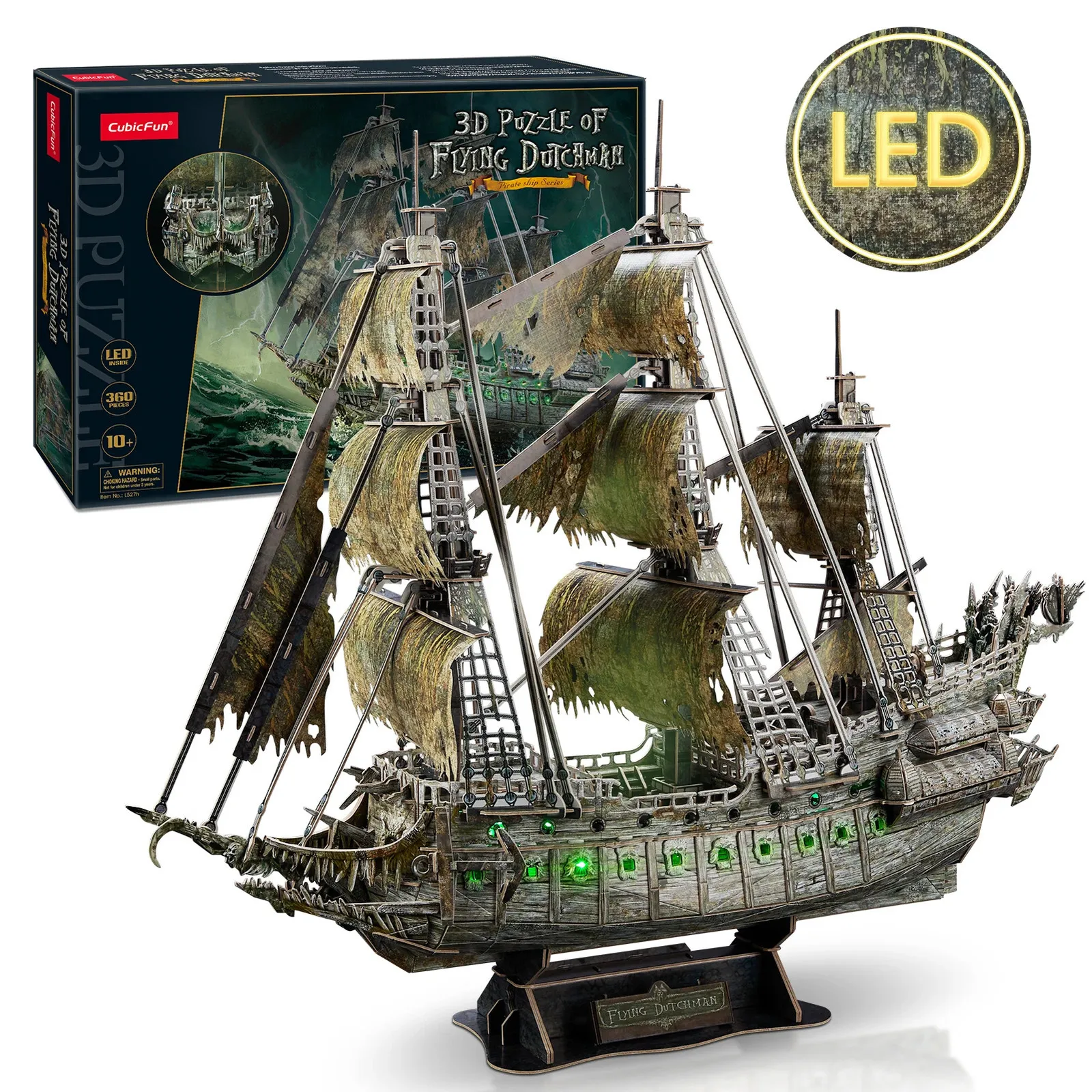 パズル Puzz 3D 希少 358p pirate ship 値下げ Puzz3D Glow In