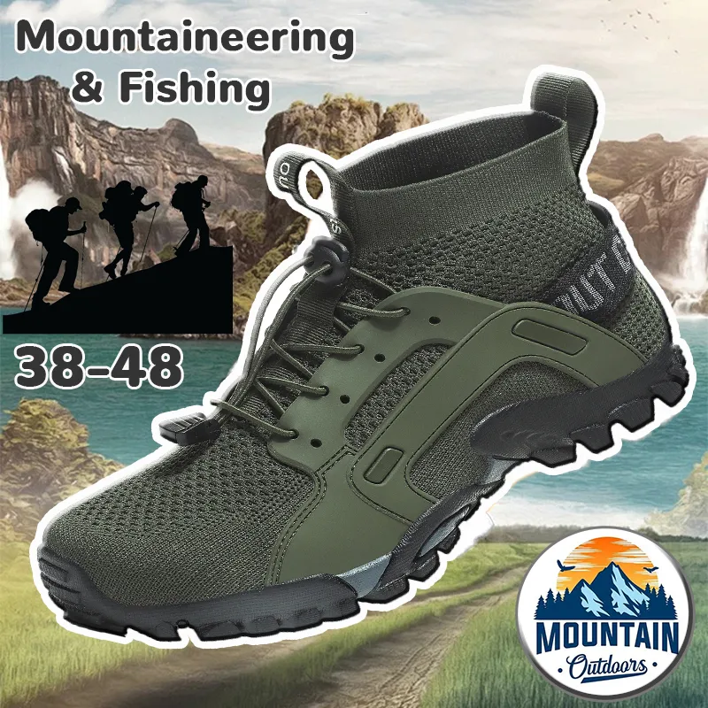 Chaussures de créateurs en plein air Hommes Breath Mens Mountain Shoe Aantiskid Chaussures de randonnée Résistant à l'usure Entraîneurs de baskets Runner Chaussures de sport
