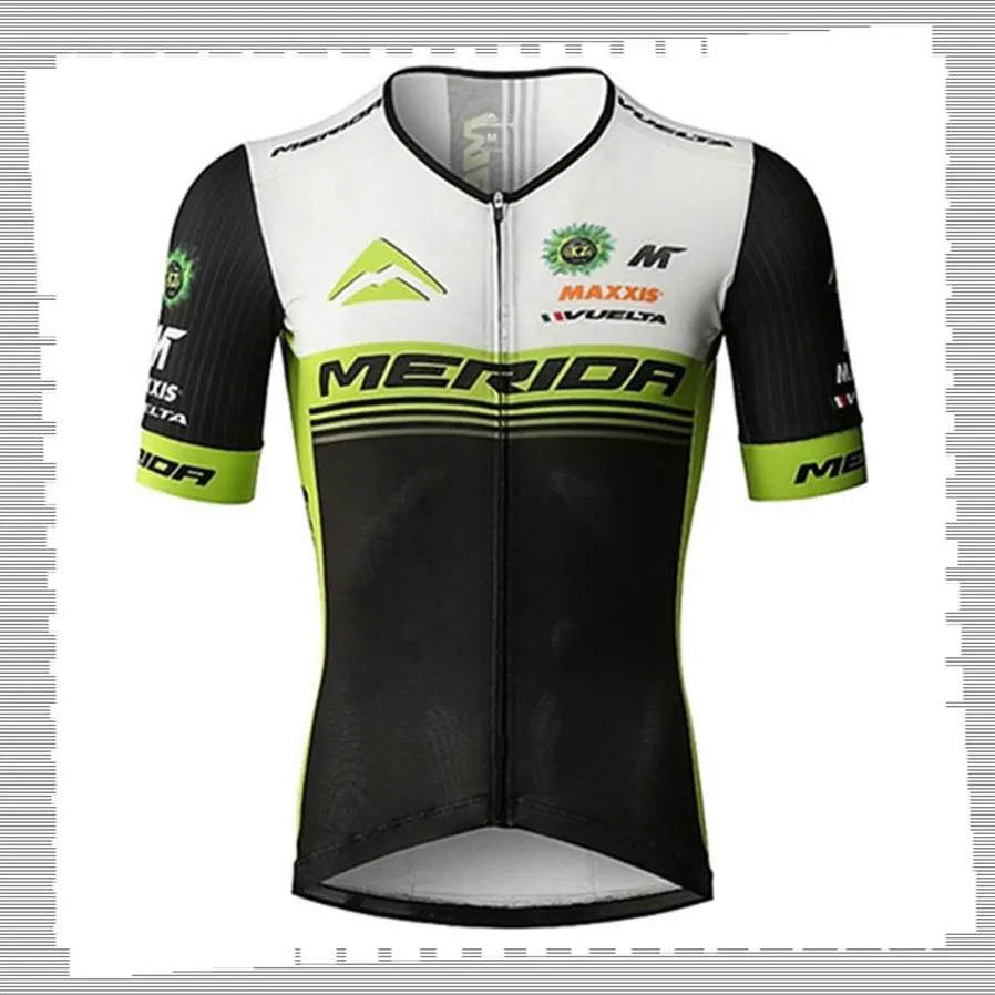 Cykeltröja Pro Team Merida Mens Summer Quick Dry Sports Uniform Mountain Bike Shirts Road Bicycle Tops Racing Clothing Outdoor174f