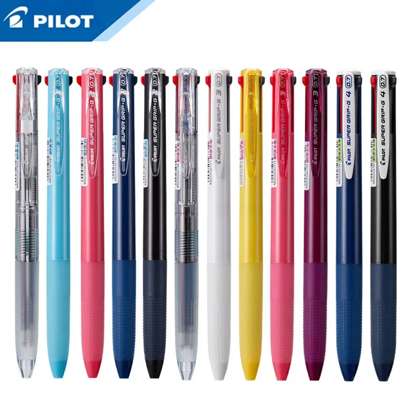 1Pcs PILOT Super Grip multi-function ballpoint pen BKSG 0.7 mm wear-resistant non-slip multi-color optional for various scenes 240105