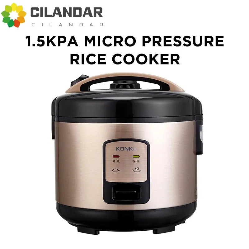 CILANDAR 2345L Panela Elétrica de Arroz Micro Pressão Máquina de Cozinhar Com Revestimento Antiaderente Escape Destacável 240104