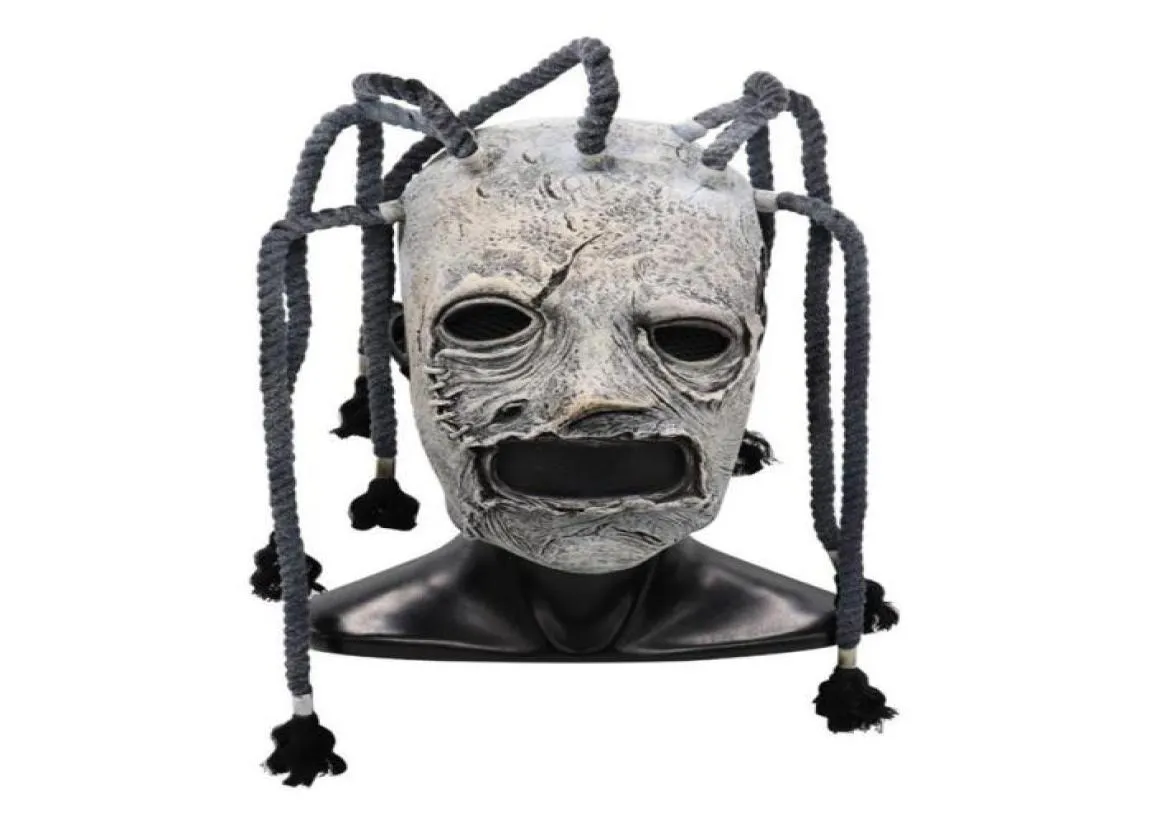 Film Slipknot Corey Cosplay Mask Lateks Kostüm Props Yetişkinler Cadılar Bayramı Partisi Fantezi Elbise22032025607