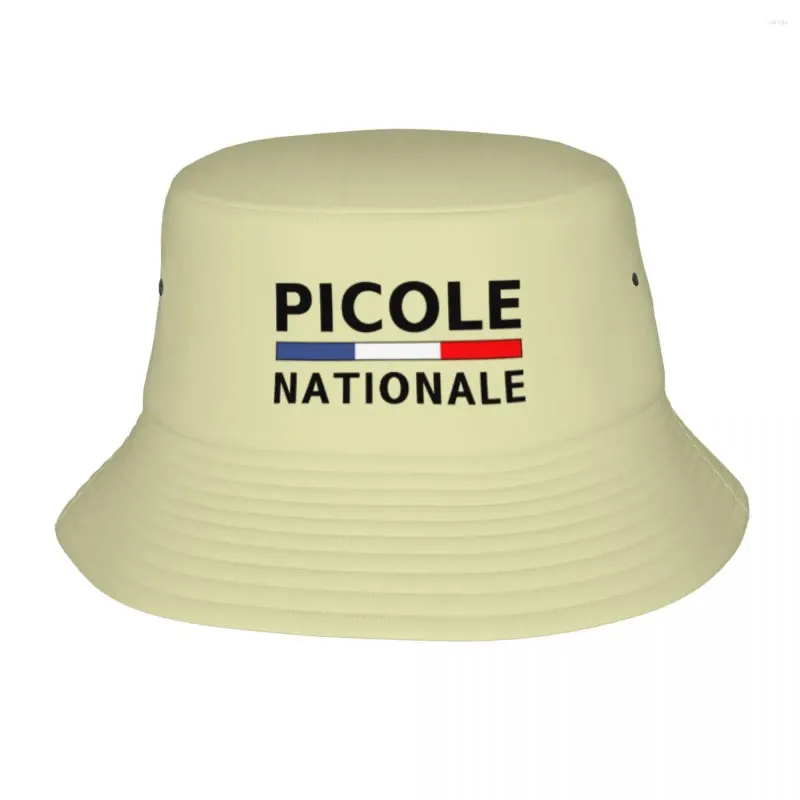 Berets Picole Nationale Bob Bucket Hat Print für Männer Frauen Outdoor Panama Angelkappe Fischerhüte