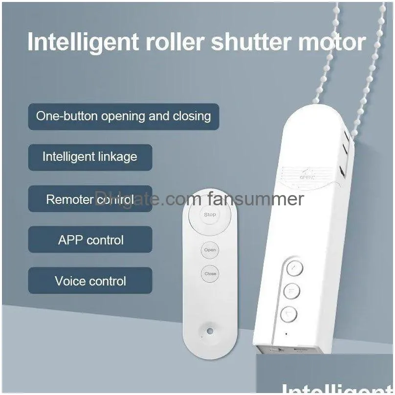 Inne elektronika Tuya Smart Blind Silnik Wi -Fi Matic Electric Roller Shadows App Control Podnoszenie zasłony otwierający napęd zamykający DH6KI